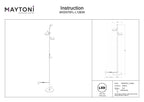 Lampa podłogowa Maytoni Fad IP20 x MOD070FL-L12B3K | Czarny