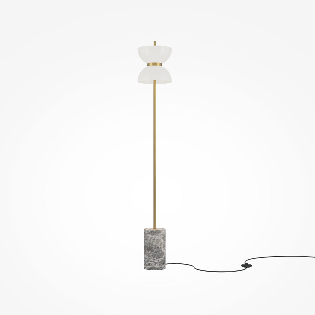 Lampa podłogowa Maytoni Kyoto IP20 x MOD178FL-L11G3K | Złoto i szarość