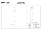 Lampa podłogowa Maytoni Kyoto IP20 x MOD178FL-L11G3K | Złoto i szarość