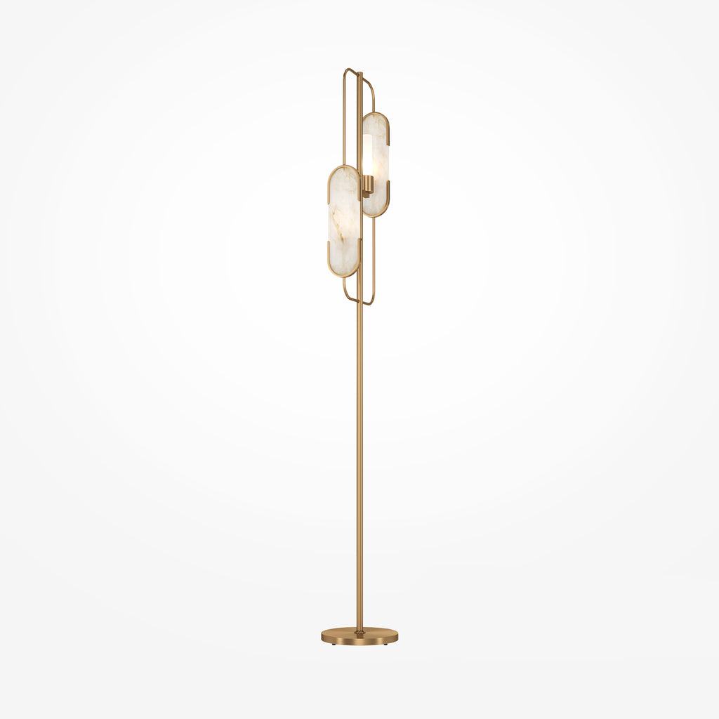Lampa podłogowa Maytoni Marmo IP20 2xG9 MOD099FL-02G | Mosiądz