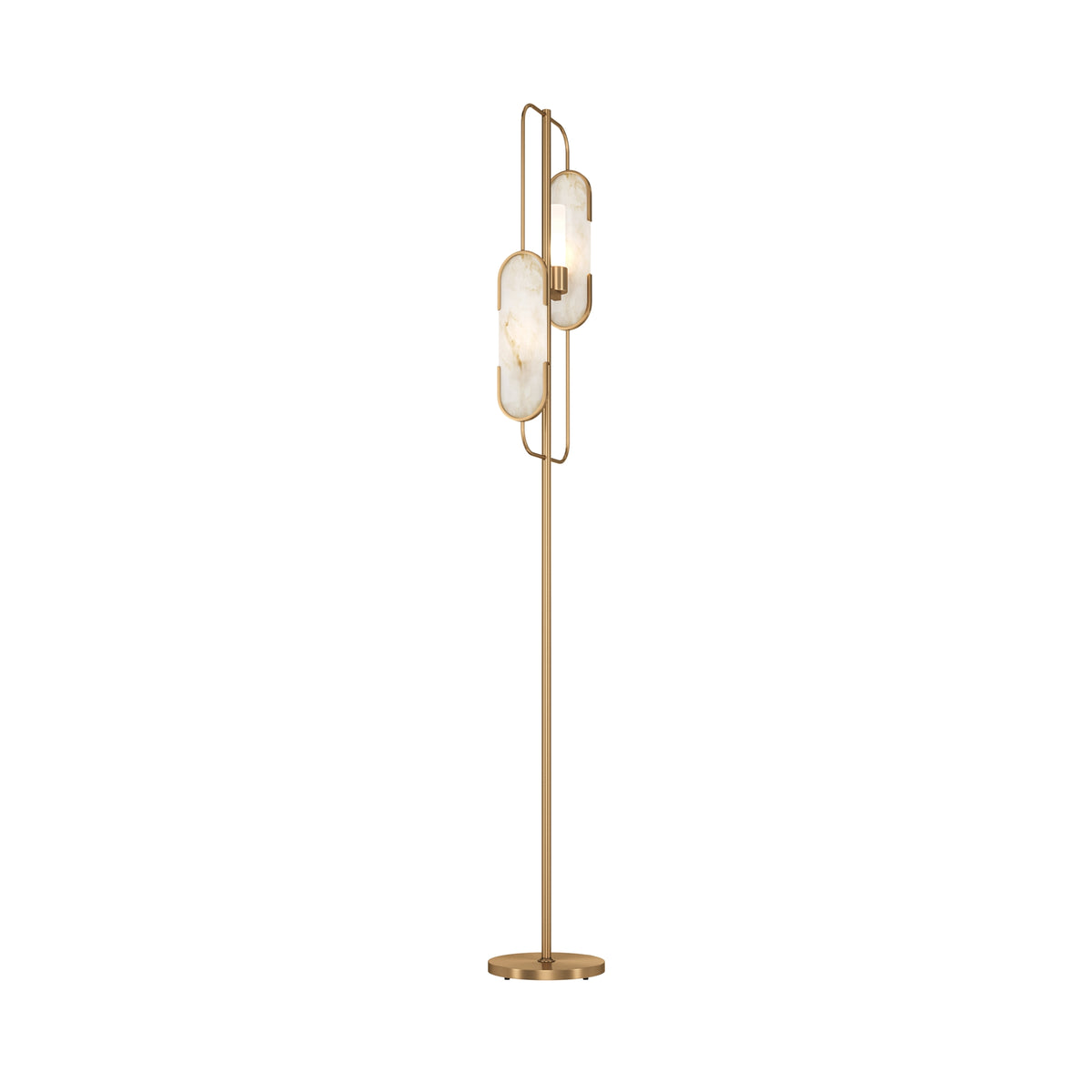 Lampa podłogowa Maytoni Marmo IP20 2xG9 MOD099FL-02G | Mosiądz