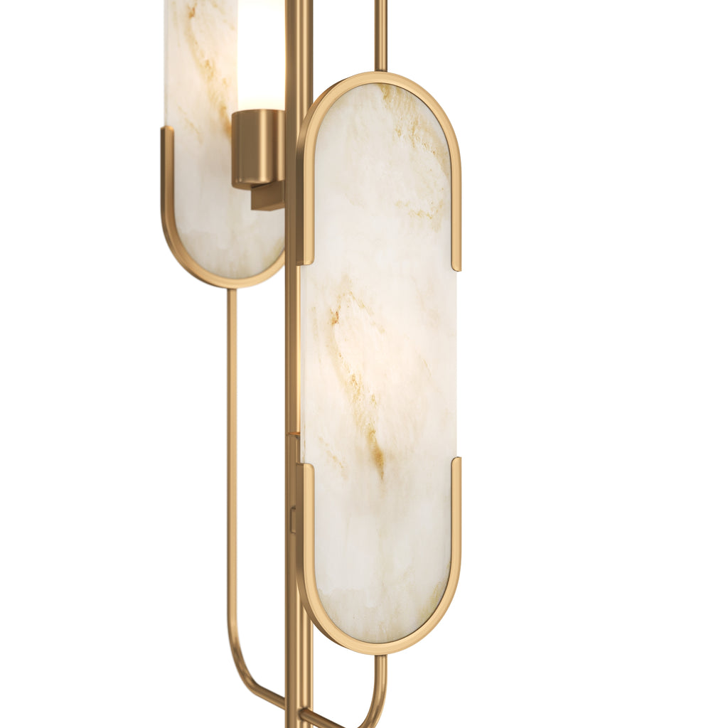 Lampa podłogowa Maytoni Marmo IP20 2xG9 MOD099FL-02G | Mosiądz