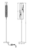 Lampa podłogowa Maytoni Marmo IP20 2xG9 MOD099FL-02G | Mosiądz