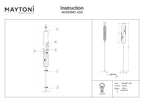 Lampa podłogowa Maytoni Marmo IP20 2xG9 MOD099FL-02G | Mosiądz