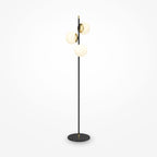 Lampa podłogowa Maytoni Nostalgia IP20 3xE14 MOD048FL-03G | Czarno-złoty