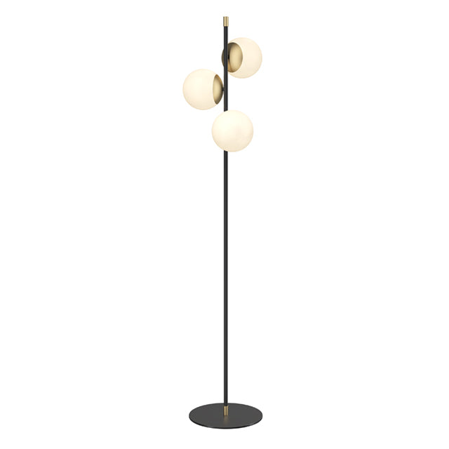 Lampa podłogowa Maytoni Nostalgia IP20 3xE14 MOD048FL-03G | Czarno-złoty