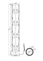 Lampa podłogowa Maytoni Puntes IP20 8xE14 MOD043FL-08CH | Chrom