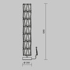 Lampa podłogowa Maytoni Puntes IP20 8xE14 MOD043FL-08CH | Chrom