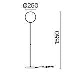 Lampa podłogowa Maytoni Ring IP20 1xE27 MOD013FL-01B | Czarny