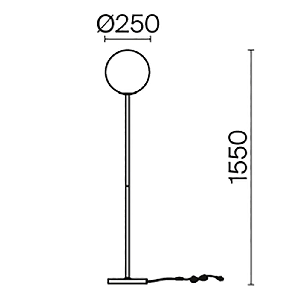 Lampa podłogowa Maytoni Ring IP20 1xE27 MOD013FL-01B | Czarny