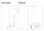 Lampa podłogowa Maytoni Ring IP20 1xE27 MOD013FL-01B | Czarny