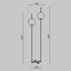 Lampa podłogowa Maytoni The Sixth Sense IP20 x Z020FL-L12BS3K | Mosiądz