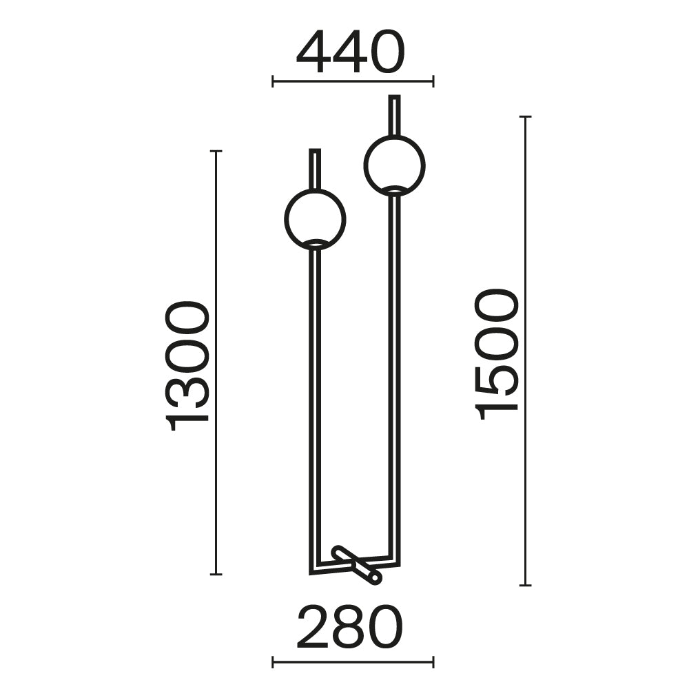 Lampa podłogowa Maytoni The Sixth Sense IP20 x Z020FL-L12BS3K | Mosiądz