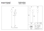 Lampa podłogowa Maytoni The Sixth Sense IP20 x Z020FL-L12BS3K | Mosiądz