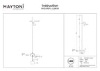 Lampa podłogowa Maytoni Thin IP20 x MOD395FL-L28B3K | Czarny