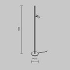 Lampa podłogowa Maytoni Thin IP20 x MOD395FL-L28B3K | Czarny