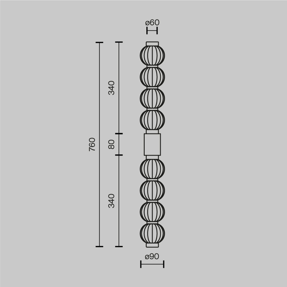 Lampa ścienna Maytoni Amulet IP20 x MOD555WL-L13G3K | Złoto
