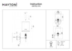 Lampa ścienna Maytoni Anna IP20 1xE14 H007WL-01G | Złoto