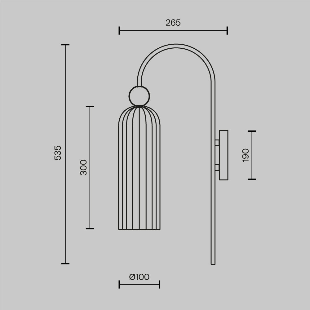 Lampa ścienna Maytoni Antic IP20 1xE14 MOD302WL-01CG | Złoto