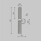 Lampa ścienna Maytoni Antic IP20 2xG9 MOD302WL-02W1 | Złoto
