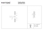 Lampa ścienna Maytoni Antic IP20 2xG9 MOD302WL-02W1 | Złoto