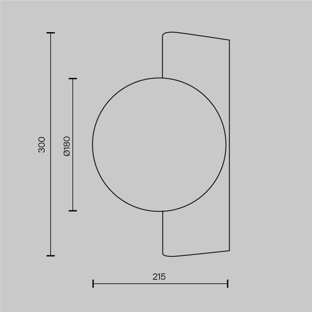 Lampa ścienna Maytoni Avant-garde IP20 1xG9 MOD324WL-01BS | Mosiądz