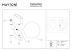 Lampa ścienna Maytoni Avant-garde IP20 1xG9 MOD324WL-01BS | Mosiądz