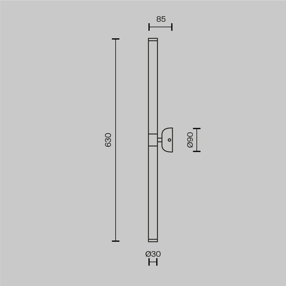 Lampa ścienna Maytoni Axis IP20 x MOD106WL-L16G3K | Złoto