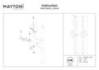 Lampa ścienna Maytoni Axis IP20 x MOD106WL-L16G3K | Złoto