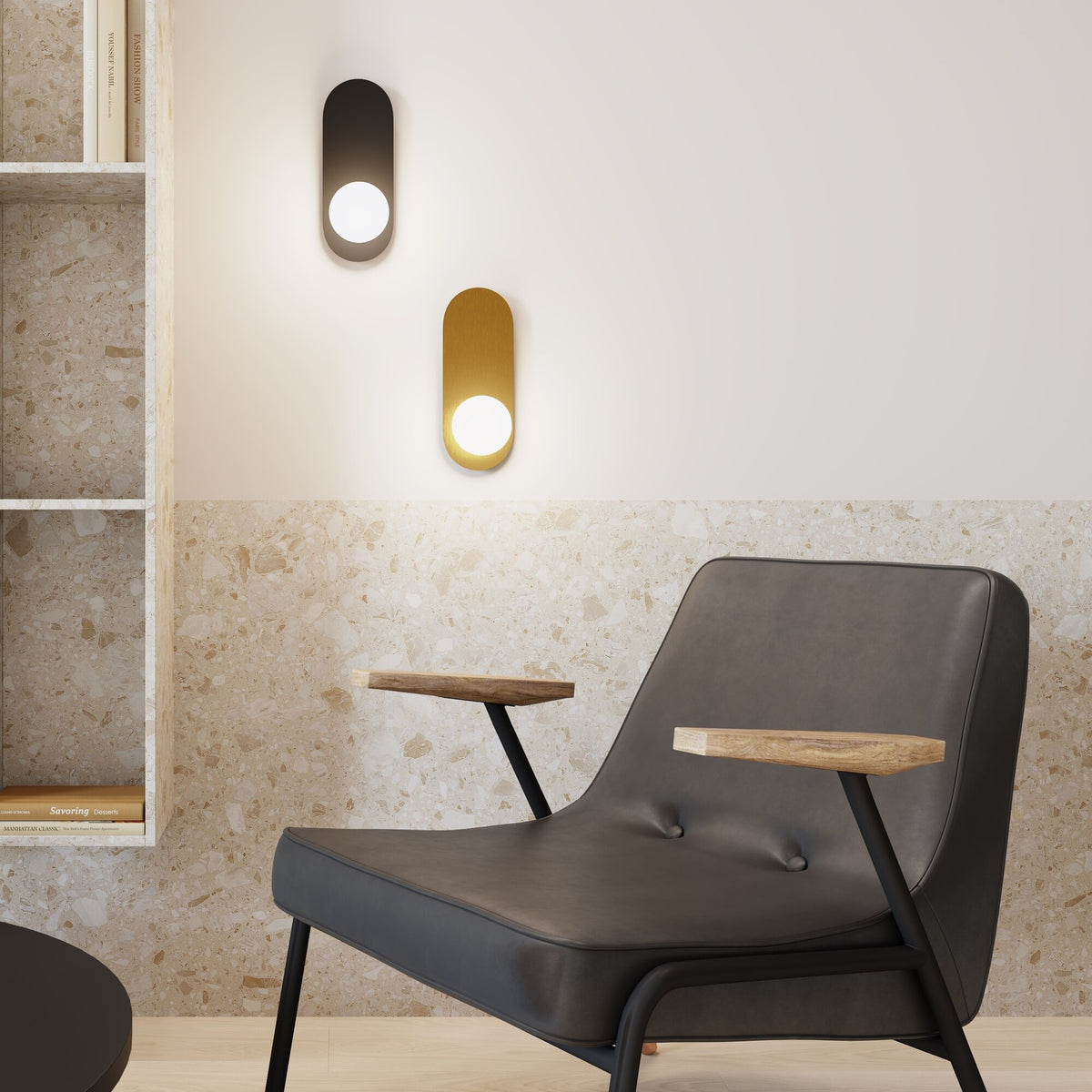 Lampa ścienna Maytoni Bao IP20 1xG9 MOD419WL-01B | Czarny