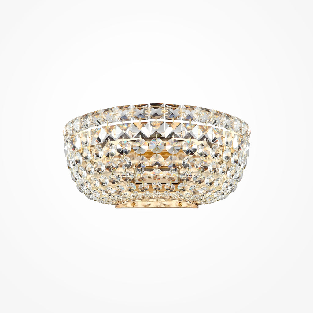 Lampa ścienna Maytoni Basfor IP20 2xE14 DIA100-WL-02-G | Złoto