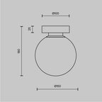 Lampa ścienna Maytoni Basic form IP20 1xE14 MOD321WL-01B | Czarny