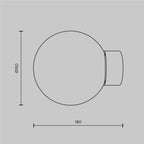 Lampa ścienna Maytoni Basic form IP20 1xE14 MOD321WL-01G1 | Złoto