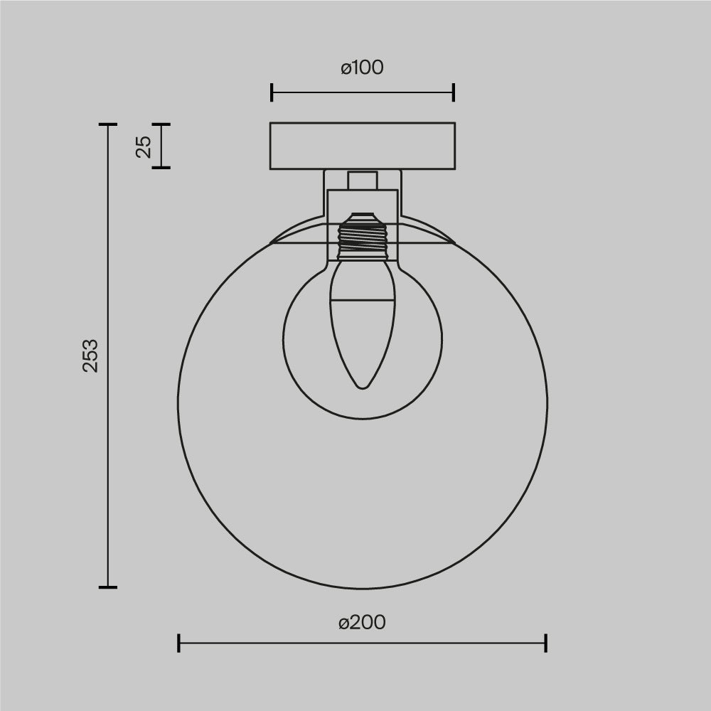 Lampa ścienna Maytoni Basic form IP20 1xG9 MOD521WL-01G3 | Złoto