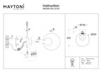 Lampa ścienna Maytoni Basic form IP20 1xG9 MOD521WL-01G3 | Złoto