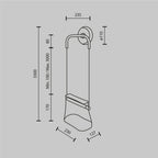 Lampa ścienna Maytoni Cabaret IP20 x MOD170WL-L8BS3K1 | Mosiądz