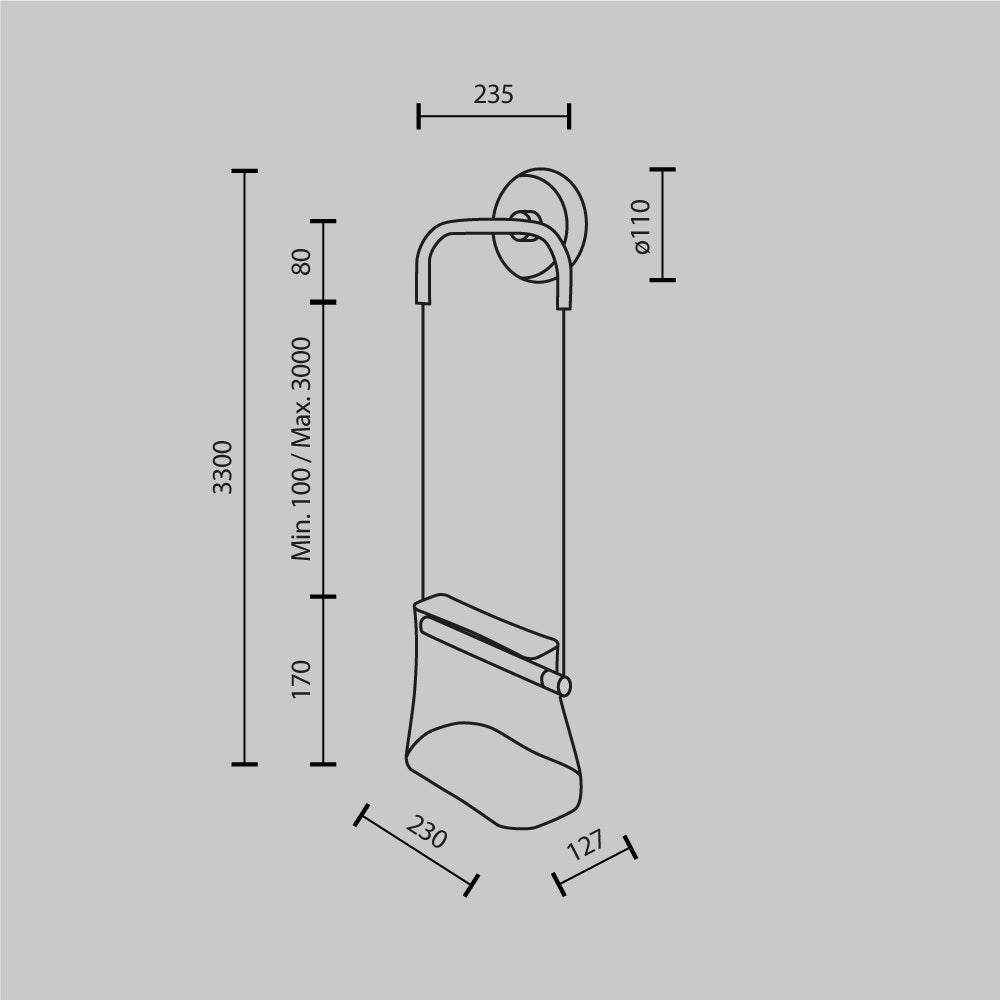 Lampa ścienna Maytoni Cabaret IP20 x MOD170WL-L8BS3K1 | Mosiądz