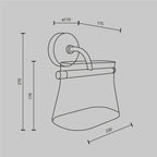 Lampa ścienna Maytoni Cabaret IP20 x MOD170WL-L8BS3K2 | Mosiądz