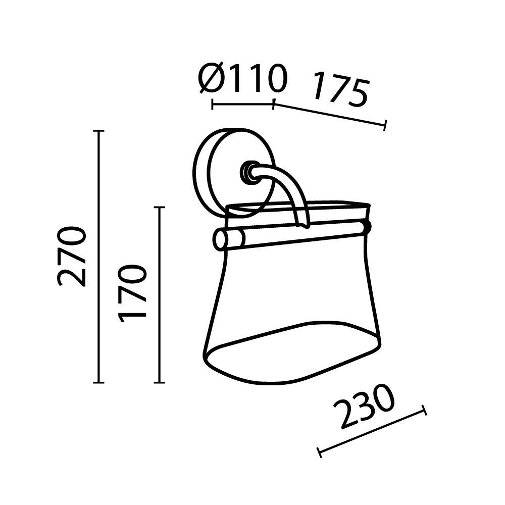 Lampa ścienna Maytoni Cabaret IP20 x MOD170WL-L8BS3K2 | Mosiądz