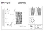 Lampa ścienna Maytoni Coil IP20 x MOD124WL-L6CH3K | Chrom