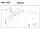 Lampa ścienna Maytoni Dallas IP20 13xG9 MOD547WL-13G | Złoto