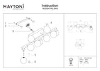 Lampa ścienna Maytoni Dallas IP20 9xG9 MOD547WL-09G | Złoto