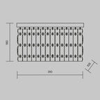 Lampa ścienna Maytoni Dune IP20 2xE14 DIA005WL-02G | Złoto