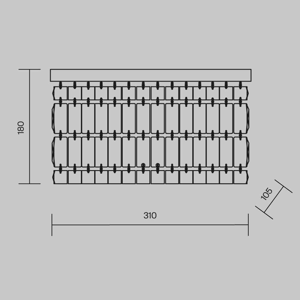 Lampa ścienna Maytoni Dune IP20 2xE14 DIA005WL-02G | Złoto