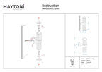 Lampa ścienna Maytoni Dynamics IP20 2xGU10 MOD326WL-02MG | Złoto