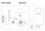Lampa ścienna Maytoni Erich IP20 1xE14 MOD221-WL-01-G | Mosiądz