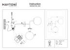 Lampa ścienna Maytoni Erich IP20 2xE14 MOD221WL-02G | Złoto