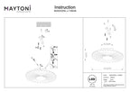 Lampa ścienna Maytoni Fiore IP20 x MOD233WL-L11BS3K | Mosiądz