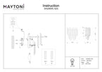 Lampa ścienna Maytoni Flare IP20 2xE14 DIA200WL-02G | Złoto