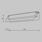 Lampa ścienna Maytoni Flat IP20 x MOD296WL-L10BC3K | Czarny